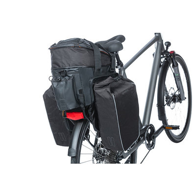 Basil Miles Tarpaulin - bagagedragertas XL Pro - 9-36 liter - zwart
