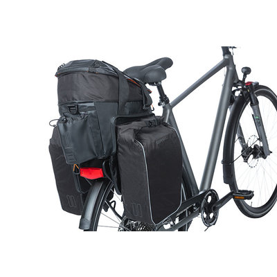Basil Miles Tarpaulin - bagagedragertas XL Pro MIK - 9-36 liter - zwart