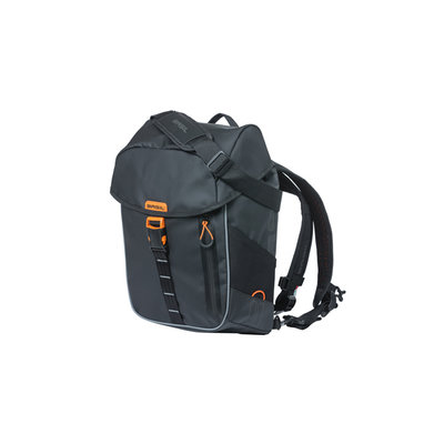 Basil Miles Tarpaulin - fietsrugzak - 17 liter - zwart/oranje