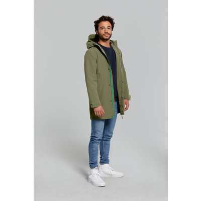 Basil Mosse fietsregenparka - heren - groen