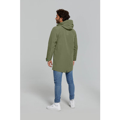 Basil Mosse fietsregenparka - heren - groen