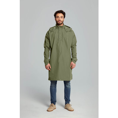 Basil Mosse fietsregenponcho - unisex - groen