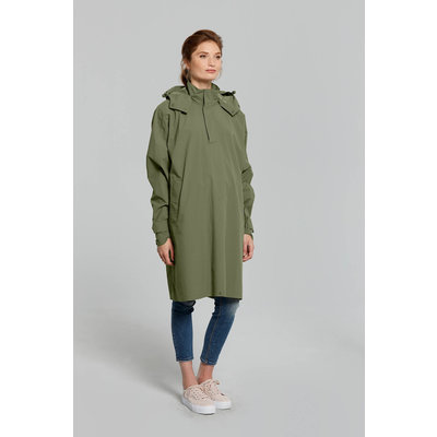 Basil Mosse fietsregenponcho - unisex - groen