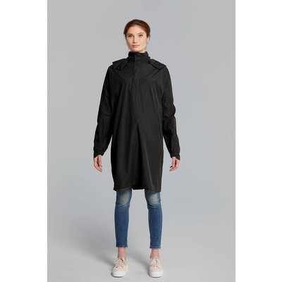 Basil Mosse fietsregenponcho - unisex - zwart
