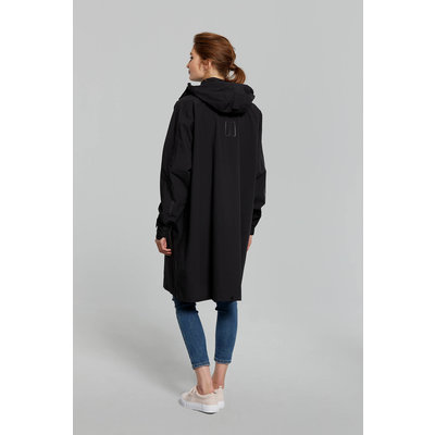 Basil Mosse fietsregenponcho - unisex - zwart