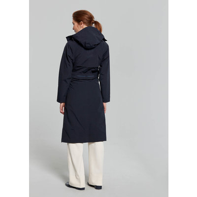 Basil Mosse fietsregentrenchcoat - dames - blauw
