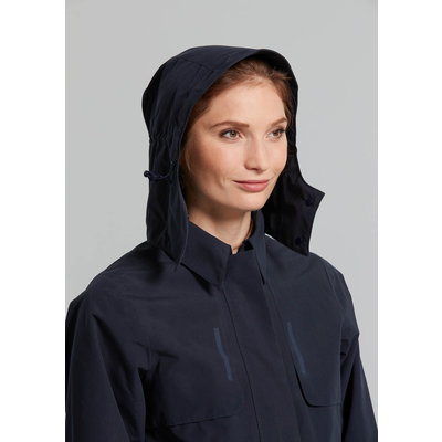 Basil Mosse fietsregentrenchcoat - dames - blauw