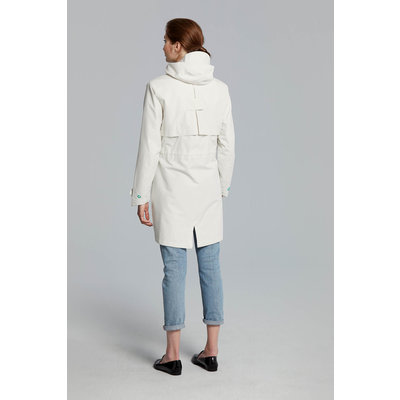 Basil Mosse regenparka - dames - wit