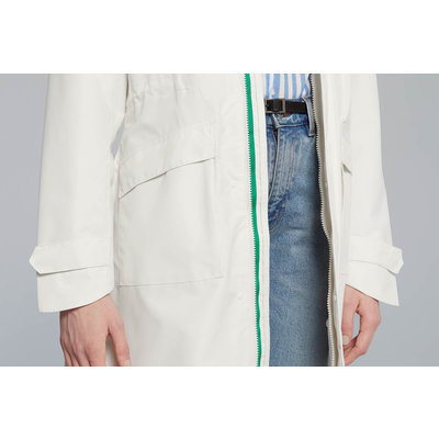 Basil Mosse regenparka - dames - wit