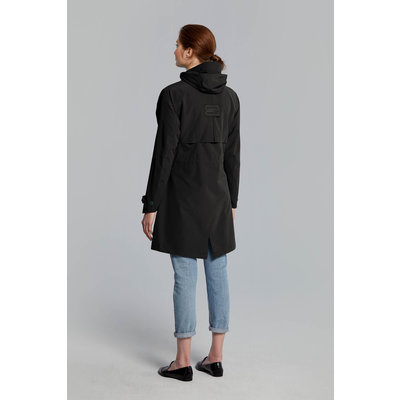 Basil Mosse regenparka - dames - zwart