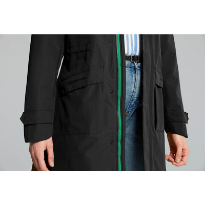 Basil Mosse regenparka - dames - zwart