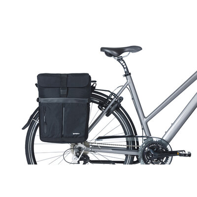 Basil Move fietsschoudertas MIK Studs - enkele fietstas -  15 liter - zwart