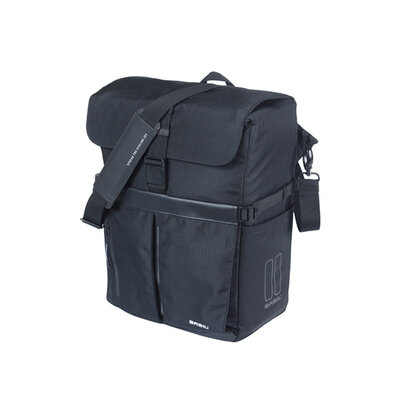 Basil Move fietsschoudertas MIK Studs - enkele fietstas -  15 liter - zwart