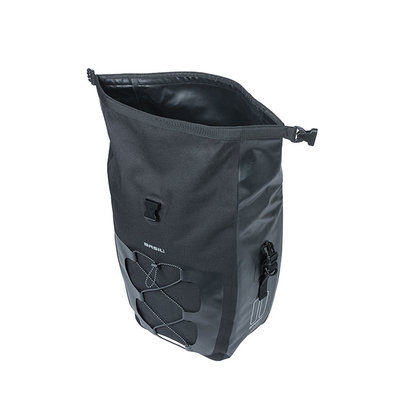 Basil Navigator Waterproof L - enkele fietstas -  25-31 liter - zwart