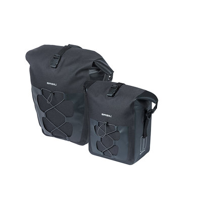Basil Navigator Waterproof L - enkele fietstas -  25-31 liter - zwart