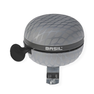 Basil Noir - fietsbel - 60 mm - zilver