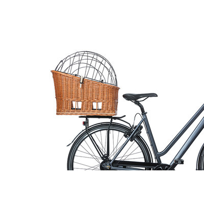 Basil Pasja - hondenfietsmand MIK - large - 50 cm - achtermand - natural