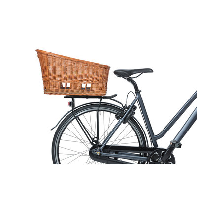 Basil Pasja - hondenfietsmand MIK - medium - 45 cm - achtermand - natural