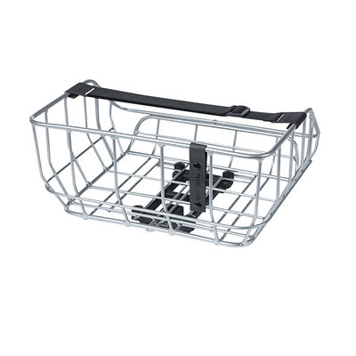 Basil Portland - fietsmand MIK – achterop – chroom