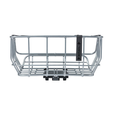 Basil Portland - fietsmand MIK – achterop – chroom
