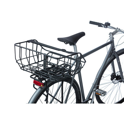 Basil Portland - fietsmand MIK - achterop - matzwart