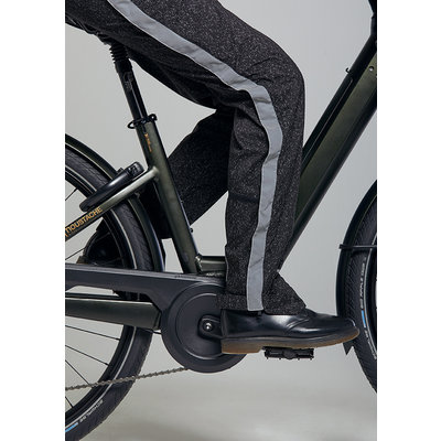 Basil Skane HiVis fietsregenbroek - dames - zwart