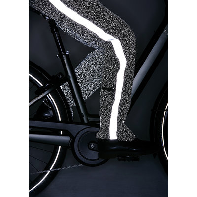 Basil Skane HiVis fietsregenbroek - dames - zwart