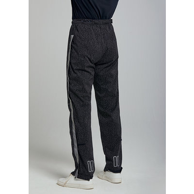 Basil Skane HiVis fietsregenbroek - heren - zwart