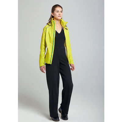 Basil Skane HiVis fietsregenjas - dames - neongeel