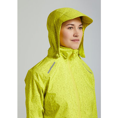 Basil Skane HiVis fietsregenjas - dames - neongeel