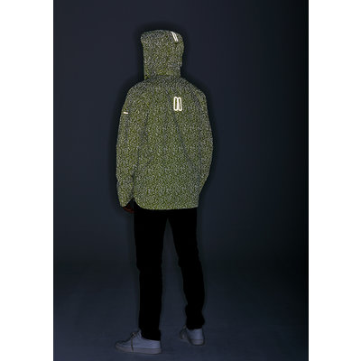 Basil Skane HiVis fietsregenjas - heren - neongeel