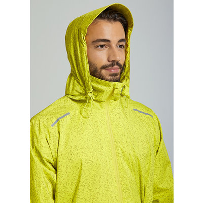 Basil Skane HiVis fietsregenjas - heren - neongeel