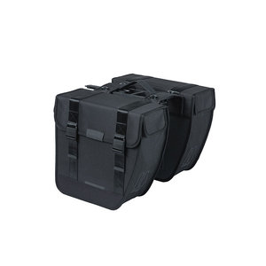 Basil Tour - dubbele fietstas MIK - 28 liter - zwart