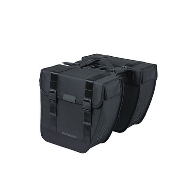 Basil Tour - dubbele fietstas MIK - 28 liter - zwart