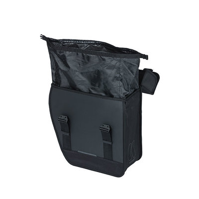 Basil Tour Waterproof Left - enkele fietstas - 14 liter - zwart