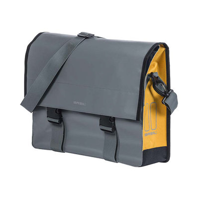 Basil Urban Load - enkele fietstas - 15-17 liter - grijs