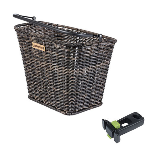 Bremen Rattan Look KF - fietsmand - bruin
