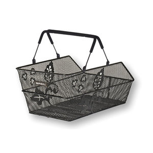 Cento Flower Multi- fietsmand - zwart
