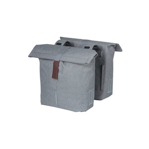 City - dubbele fietstas  - grey melee