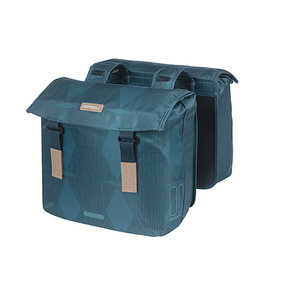 Elegance - dubbele fietstas - blauw