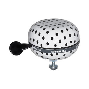 Polkadot - fietsbel - wit / zwart
